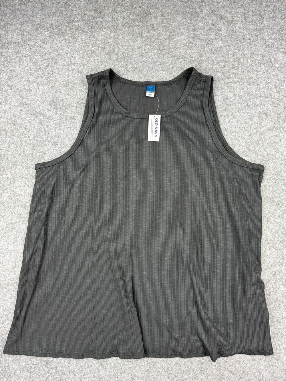 Old Navy Men's Dark Gray Ribbed Tank